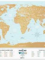 фотография Скретч карта мира Travel Map Holiday LAGOON World  - 1450 р.