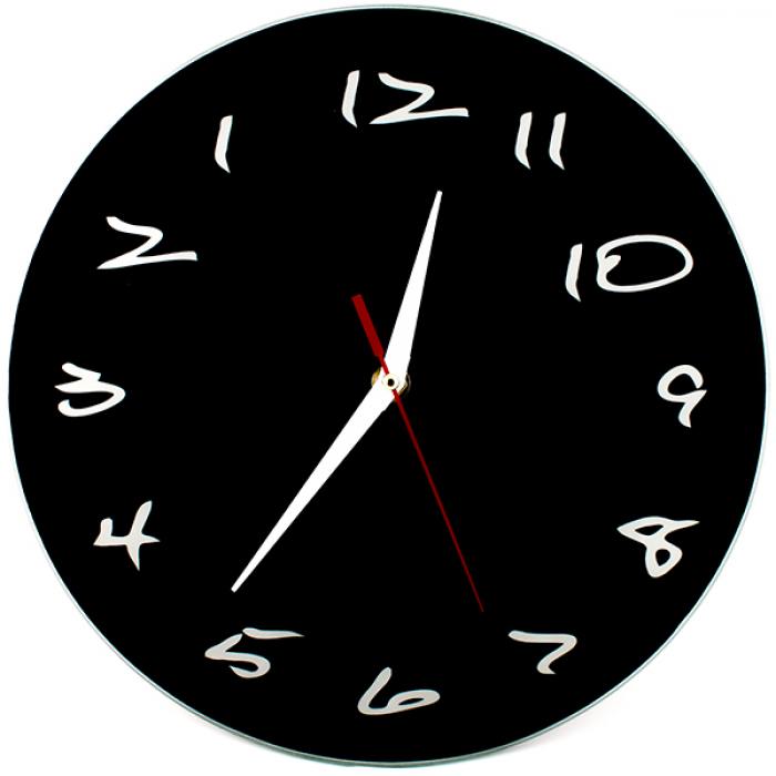 фотография Часы АнтиЧасы Классика черная Стеклянные  - 1020 р.