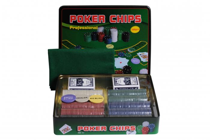 фотография Набор для покера Holdem Light на 500 фишек без номинала  - 1990 р.