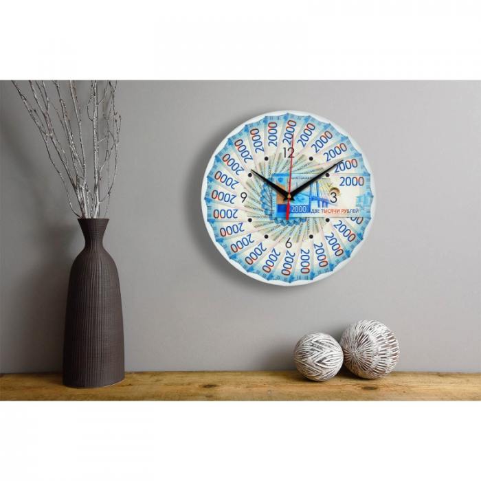 Часы настенные 2000 руб стеклянные купить в Москве по доступной цене в магазине подарков «Ерунда»
