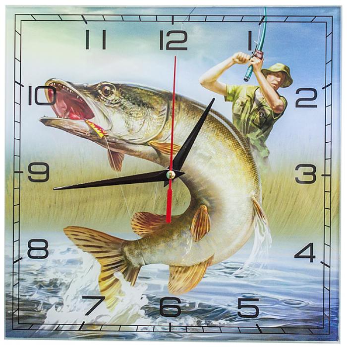 фотография Часы настенные Рыбалка стекло  - 1050 р.