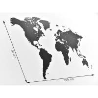 фотография Пазл «карта мира» черная 150х90 см  - 5490 р.