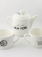 фотография Чайник с двумя кружками Нью-Йорк,фарфор  - 900 р.