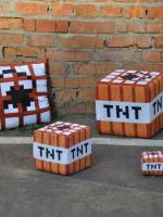 фотография Подушка Блок TNT Minecraft 30х30 см  - 1190 р.